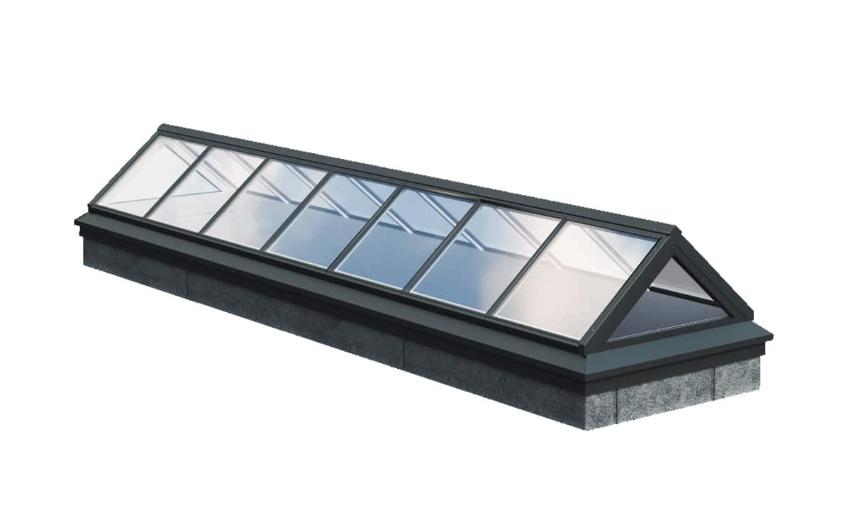 Satteldach Rendering Rendering einer GLASOLUX Satteldachverglasung