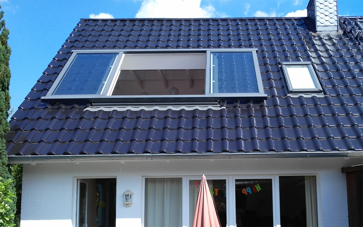 Dachschiebefenster geöffnet