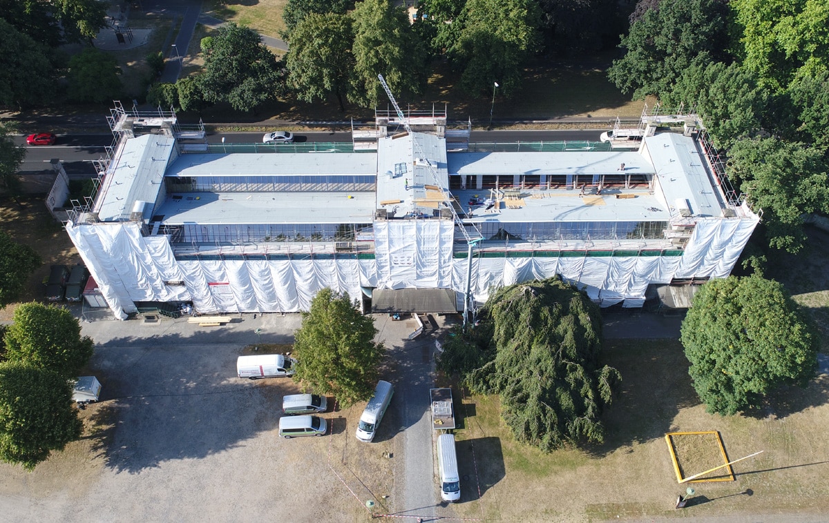 Sheddach, Ravensberger Park Bielefeld