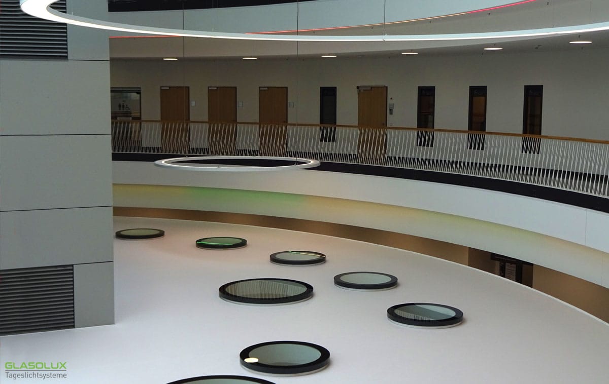GLASOLUX SkyVision CIRCULAR: Runde Design-Oberlichter im Rhön-Klinikum