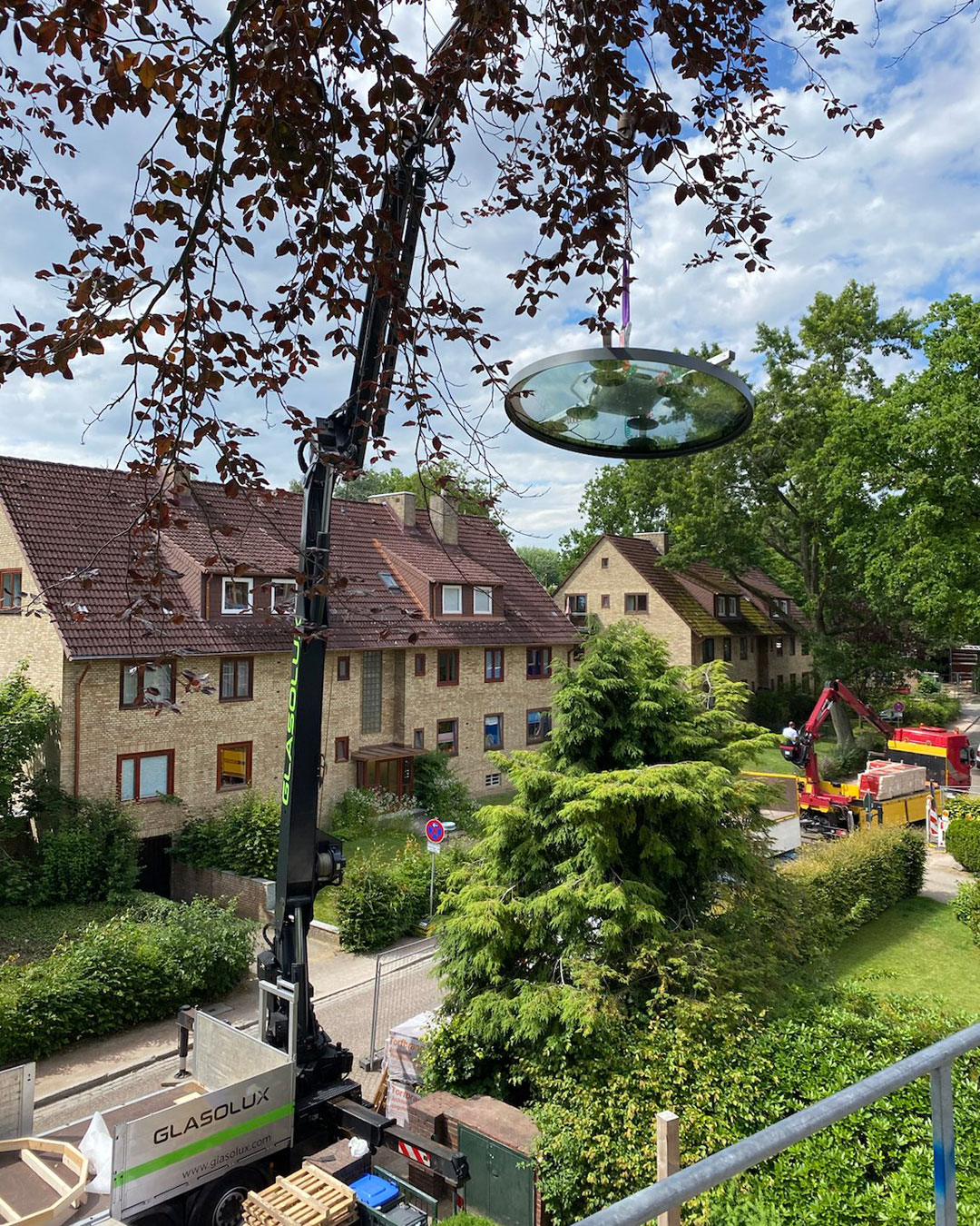 Montage eines runden Oberlichts: CIRCLUAR erster Schritt Montage eines runden Oberlichts: CIRCLUAR erster Schritt