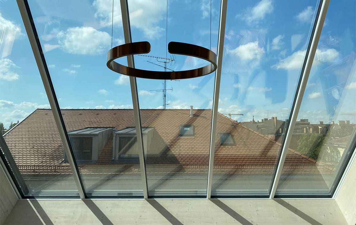 Panoramafenster mit fünf Einzelmodulen