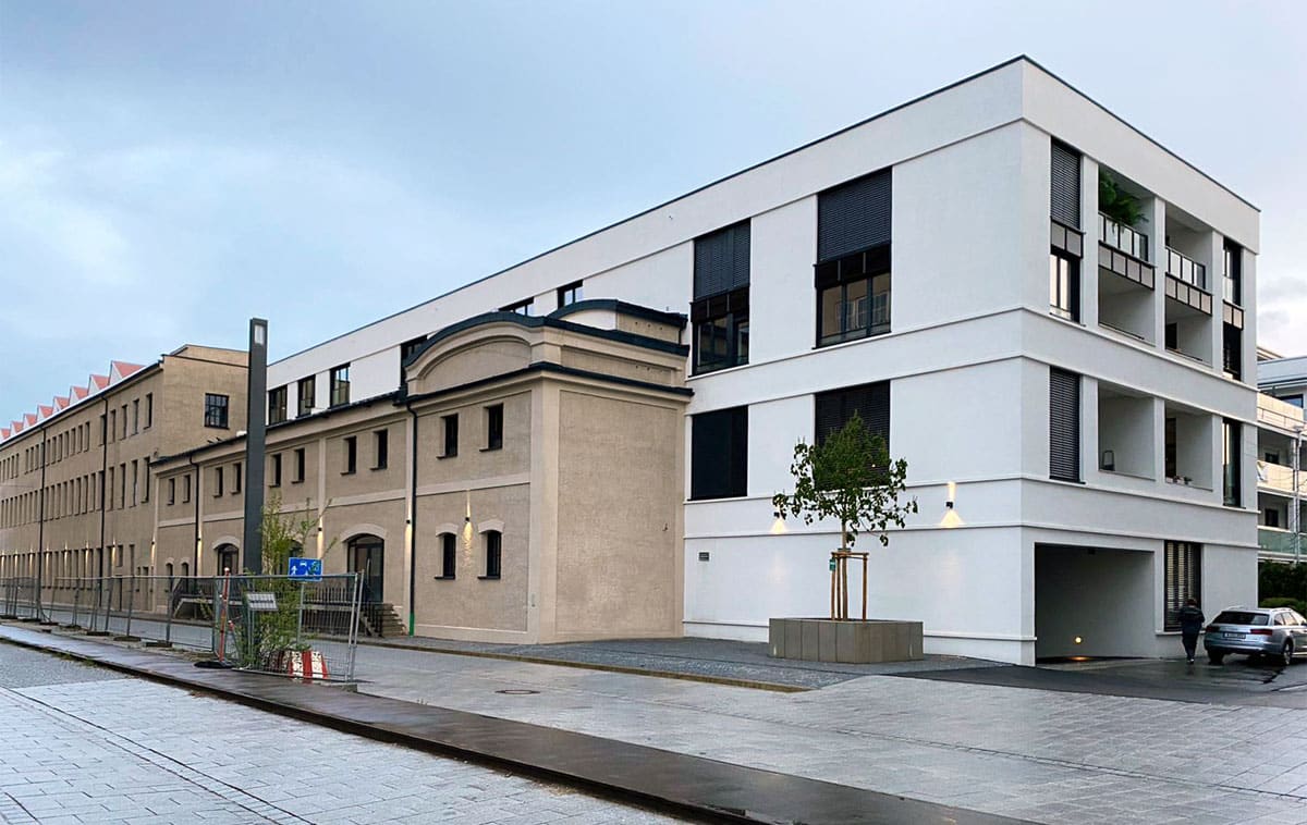Industriedenkmal: Quartier -La Fontana Due- in Augsburg
