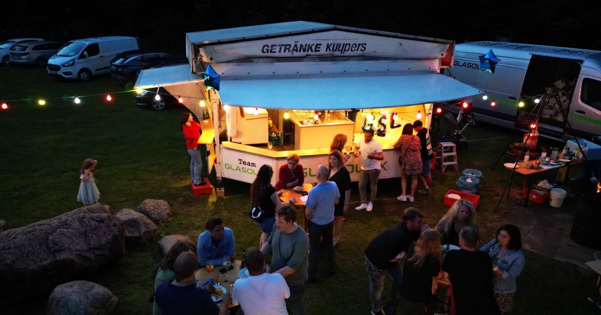 Abendstimmung beim GLASOLUX Sommerfest 2023 Abendstimmung beim GLASOLUX Sommerfest 2023