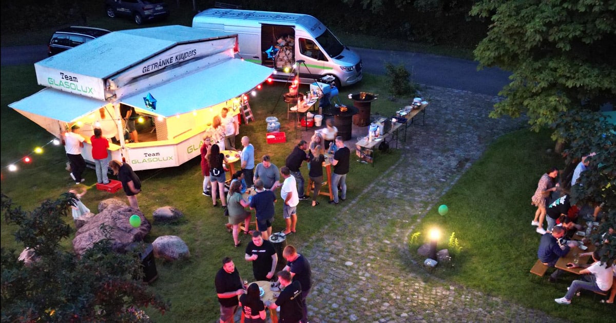 Abendstimmung beim GLASOLUX Sommerfest 2023 Abendstimmung beim GLASOLUX Sommerfest 2023