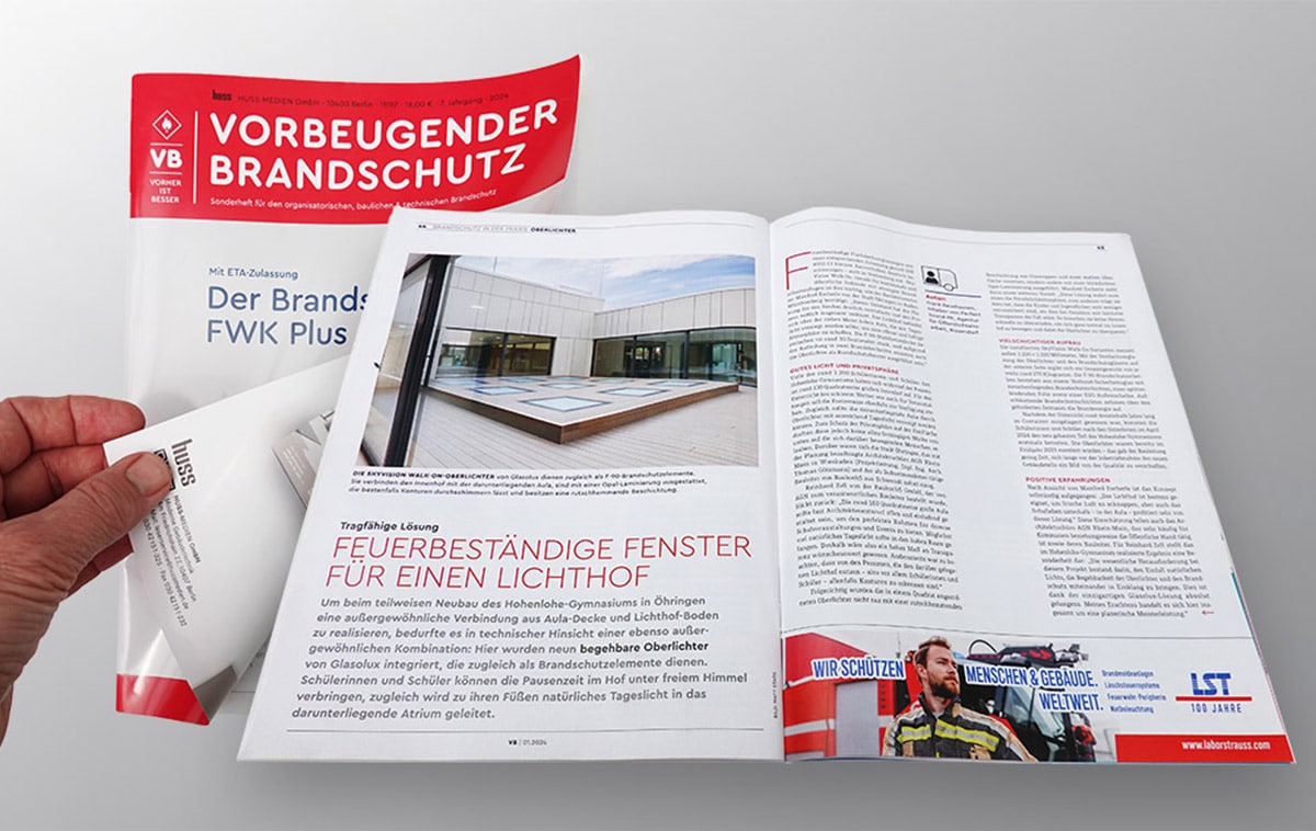 Fachzeitschrift,Presseartikel,Brandschutz,Sonderheft